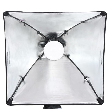 Set Luci Softbox con Fondale Verde e Riflettore per Studio Fotografico