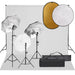 Kit Studio Fotografico con Luci Softbox Fondali Colorati e Riflettori Pieghevoli