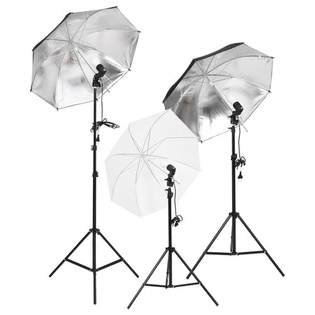 Kit Studio Fotografico con Luci Softbox Fondali Colorati e Riflettori Pieghevoli