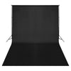 Kit Luci Softbox con Fondale Nero e Riflettore per Studio Fotografico