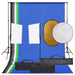 Set Luci Softbox con Fondale e Riflettore per Studio Fotografico Professionale