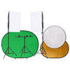 Kit Studio Fotografico con Luci Softbox Fondale Verde e Riflettore Pieghevole