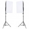 Kit per Studio Fotografico con Set di Luci e Fondale