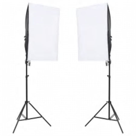 Kit per Studio Fotografico con Set di Luci e Fondale