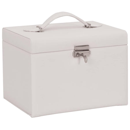 Portagioie a 4 Strati con Specchio Bloccabile 22,5x17,5x16,5 cm