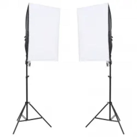 Kit Completo per Studio Fotografico con Softbox, Fondale e Riflettore