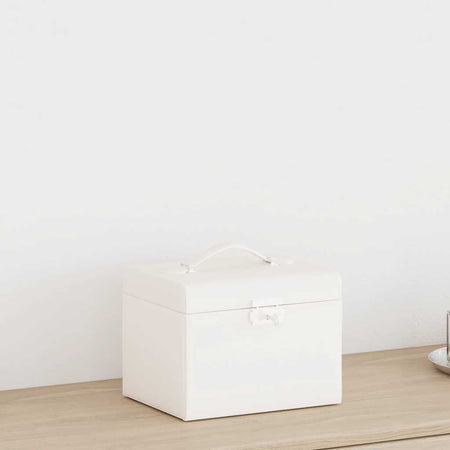 Portagioie a 4 Strati con Specchio Bloccabile 22,5x17,5x16,5 cm