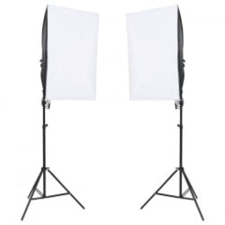 Set Luci Softbox con Fondale e Riflettore per Studio Fotografico Professionale