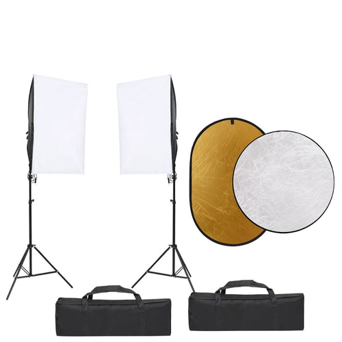 Kit Completo Studio Fotografico con Luci e Fondale Green Screen
