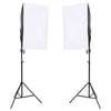 Kit Studio Fotografico con Set Luci Softbox e Fondale  40 x 60 cm (L x P) Verde