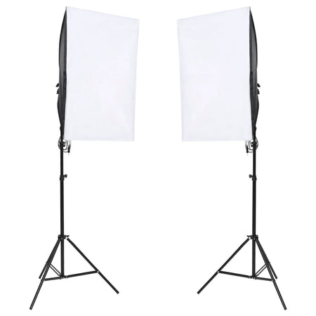 Kit Studio Fotografico con Set Luci Softbox e Fondale  40 x 60 cm (L x P) Verde