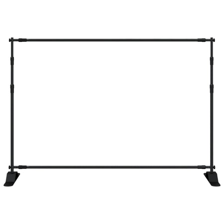 Supporti per Fondali 2 pz Neri 305x243 cm in Acciaio