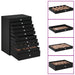 Organizer Portagioie 10 Livelli con Cassetti e Portaorologi Nero