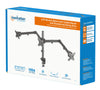 Supporto da Scrivania per 3 Monitor 13-27'' con Morsetto