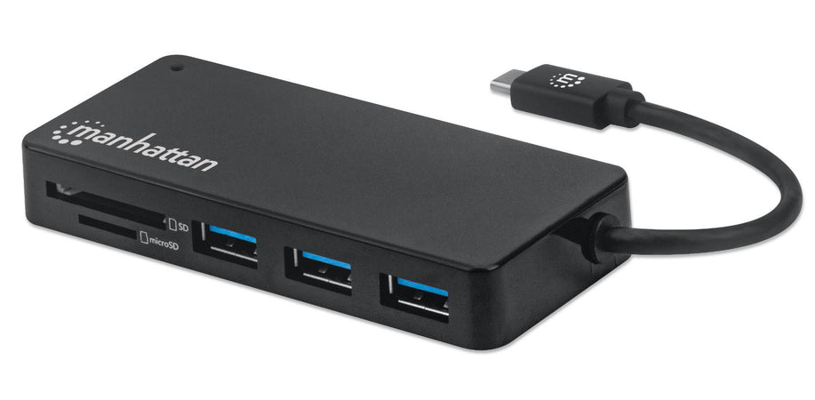 Hub USB-C&trade 3.2 Gen 1 a 3 porte con Lettore Schede