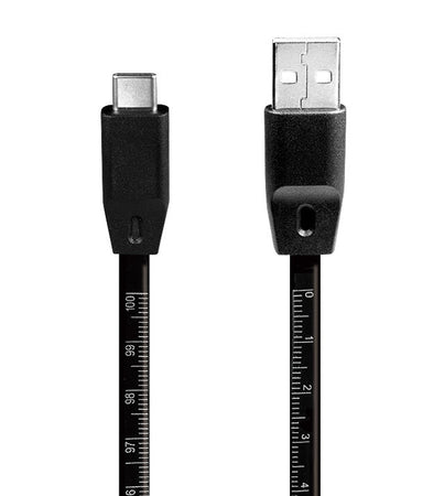 Cavo SuperSpeed USB-C&trade Maschio/USB-A Maschio con Misuratore 1m Nero