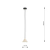 Sospensione Minimal Elit 1 Luce In Acciaio Nero