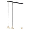 Sospensione Minimal Elit 3 Luci In Acciaio Nero