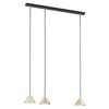 Sospensione Minimal Elit 3 Luci In Acciaio Nero