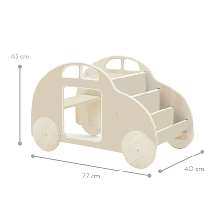 Libreria/Tavolino Montessori con ruote
