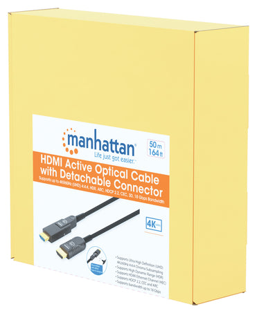 Cavo HDMI&trade Attivo in Fibra Ottica con Connettore Staccabile 50m
