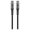 Cavo Tessile USB-C&trade Maschio/USB-C&trade Maschio 0,5 m Grigio
