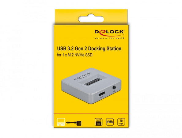 Docking Station per SSD M.2 NVMe PCIe SSD con USB Type-C&trade Femmina