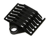 Supporto a Pettine per 6 Giunti in Fibra Ottica Nero