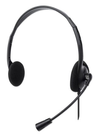 Cuffia Stereo On Ear USB con Microfono Cavo 1.5m Nero