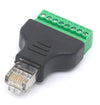 Adattatore Connettore RJ45 Maschio Terminal Block 8 pin