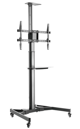 Supporto da Pavimento con Mensola TV/LED/LCD 37''-70'' Nero