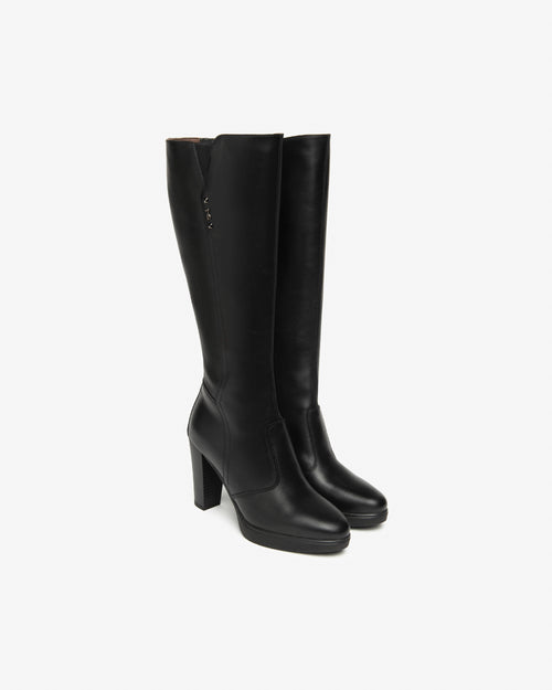 Nero Giardini stivali donna in pelle nero I514610D100