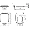 Ideal Standard - T352801 Copriwater Tesi Slim Bianco ORIGINALE