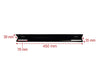 Coppia staffe a L Laterale per Rack 19'' a Muro Prof. 600mm Nero