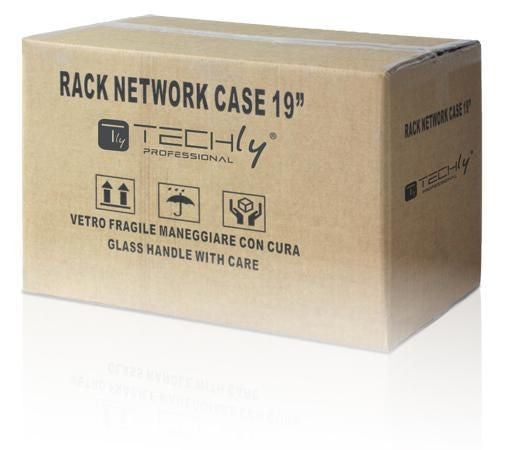 Armadio Rack 19'' a Muro 6U prof. 450 Grigio Assemblato