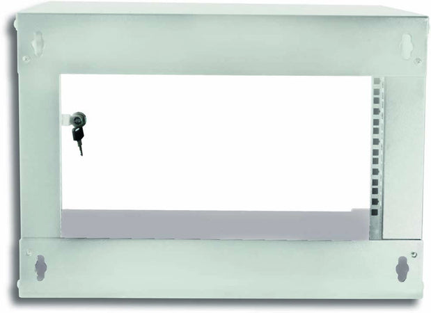 Armadio Rack 19'' a Muro 6U prof. 450 Grigio Assemblato