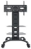 Supporto a Pavimento con 2 Mensole Trolley TV LCD/LED/Plasma 32-70''