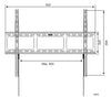 Supporto a Muro per TV LED LCD 42-80'' Ultra Slim fisso H600mm