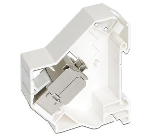 Adattatore su barra DIN per modulo RJ45 Keystone