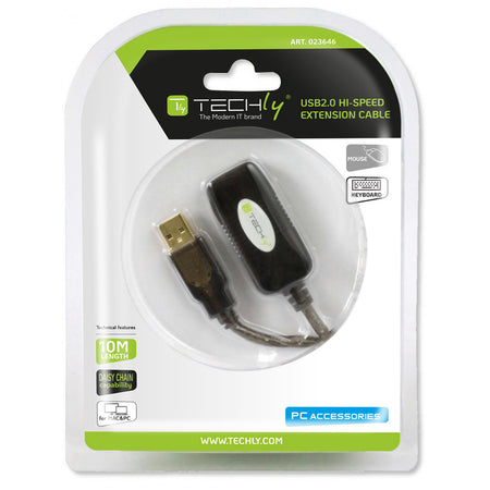 Cavo Prolunga Attivo Extender USB Hi Speed Estensore di Segnale 10m Nero