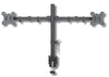 Supporto da Scrivania per 2 Monitor 13-27'' Installazione con Morsetto o Vite Passante