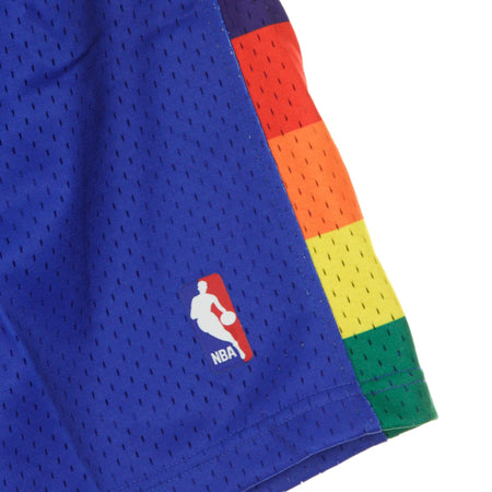 MITCHELL &amp; NESS Pantaloncino Basket Uomo Nba Swingman Short Hardwood Classics 1991-92 Dennug Road Original Team Colors da uomo