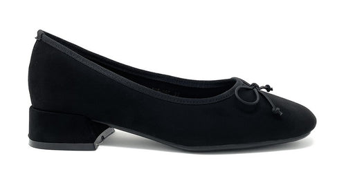 Francesco Milano décolleté in camoscio nero D05-05C