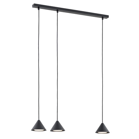 Sospensione Minimal Elit 3 Luci In Acciaio Oro