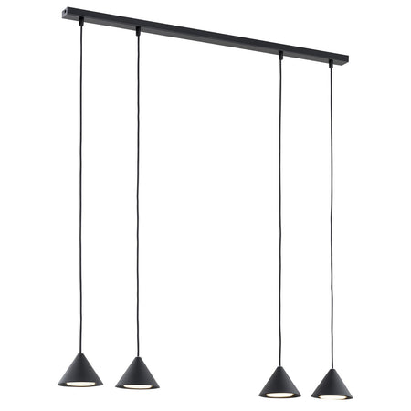 Sospensione Minimal Elit 4 Luci In Acciaio Oro