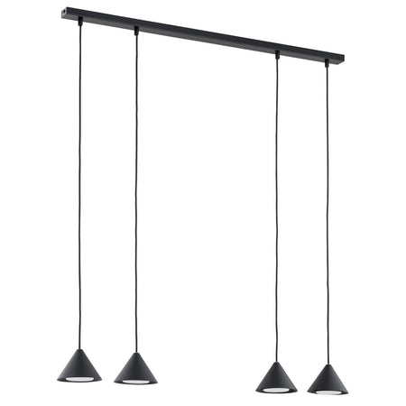 Sospensione Minimal Elit 4 Luci In Acciaio Oro