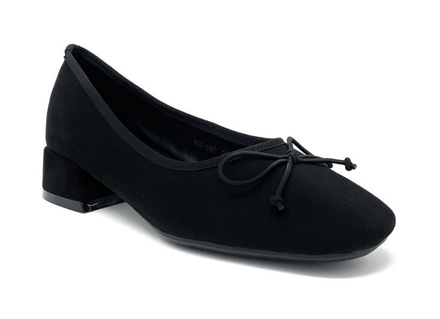 Francesco Milano décolleté in camoscio nero D05-05C