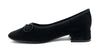 Francesco Milano décolleté in camoscio nero D05-05C
