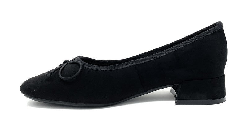 Francesco Milano décolleté in camoscio nero D05-05C