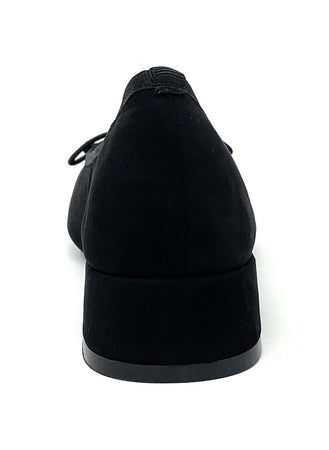 Francesco Milano décolleté in camoscio nero D05-05C